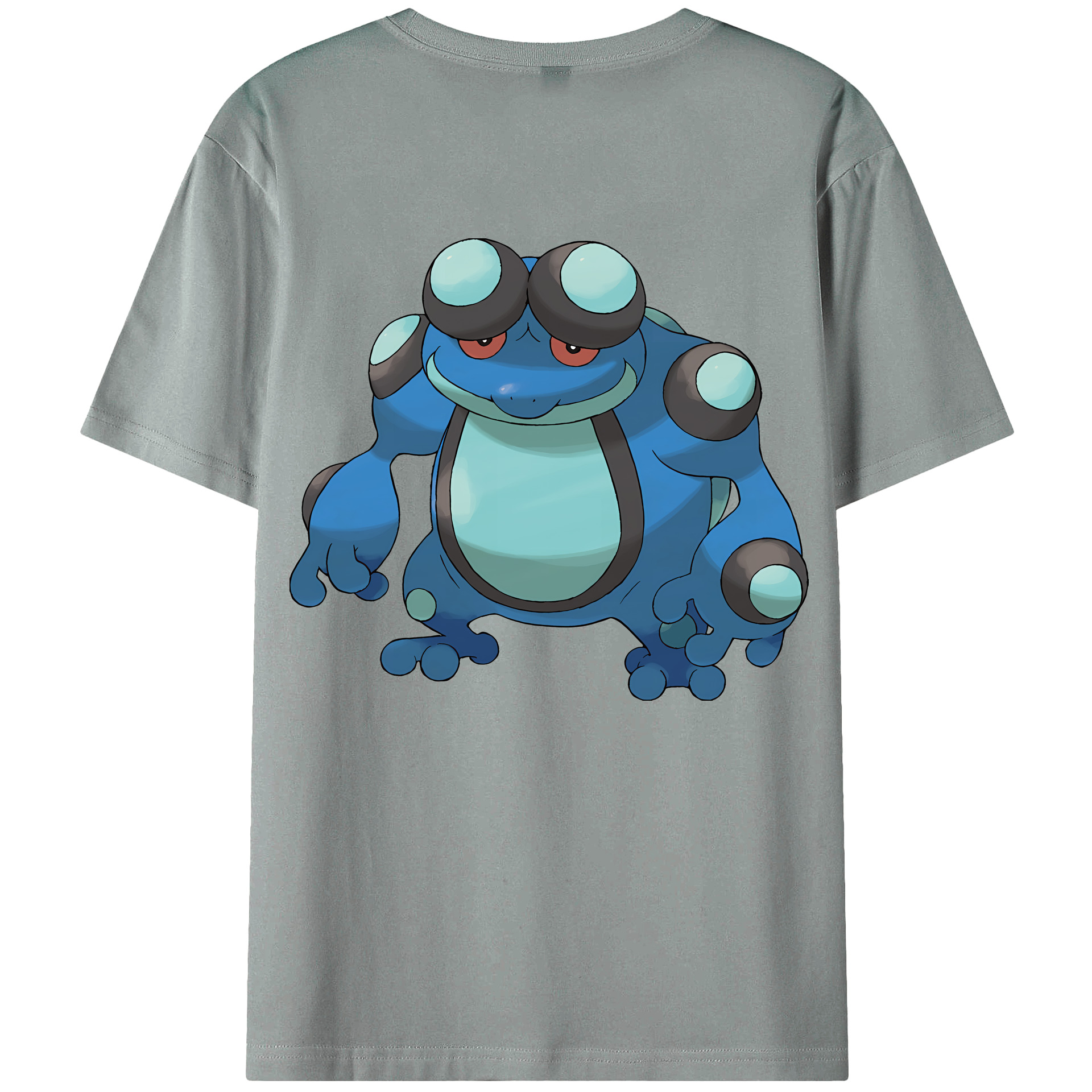 （画像用） ポケットモンスター Pokémon 綿100％ メンズ半袖Tシャツ（バックプリント） 通気性